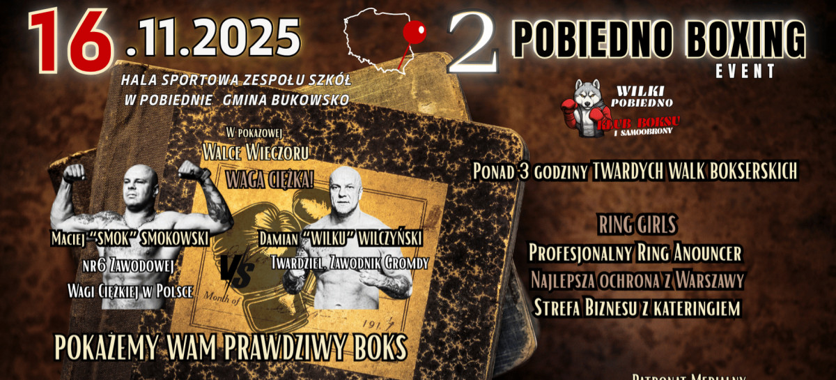 Pobiedno znów w rytmie boksu! Już 16 listopada druga edycja „Pobiedno Boxing”