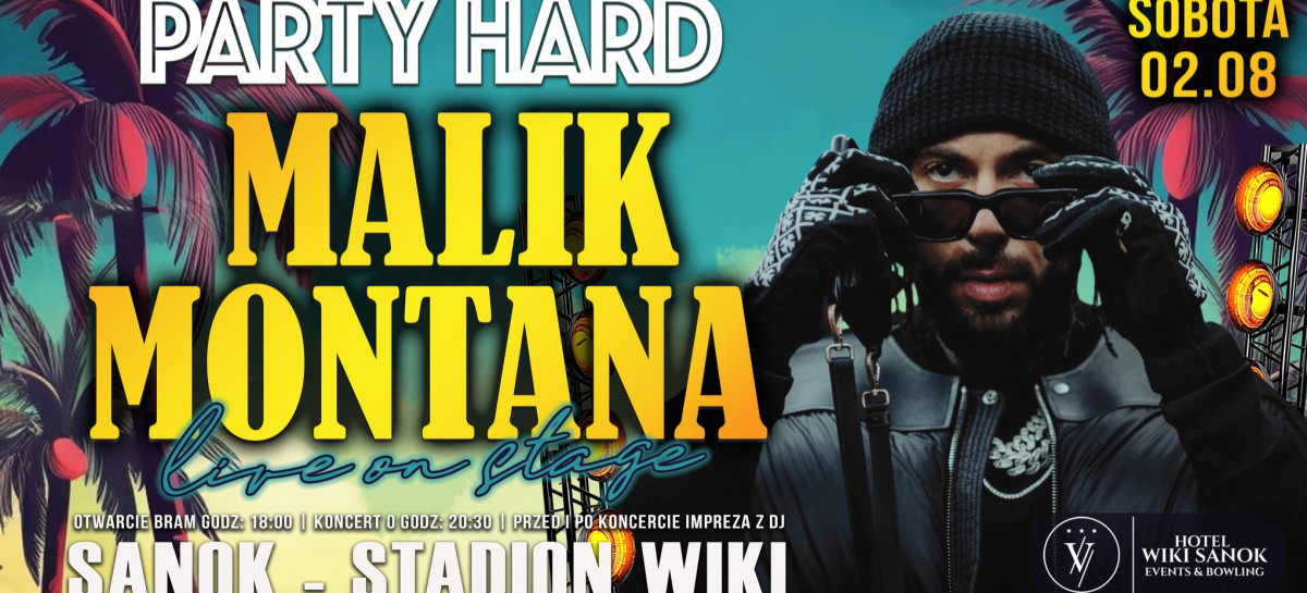 Malik Montana zagra w Sanoku! Koncert już 2 sierpnia na stadionie WIKI