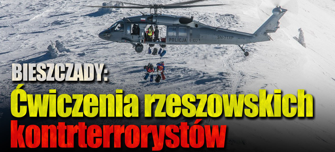 POLICJA. Zimowe ćwiczenia rzeszowskich kontrterrorystów w Bieszczadach! (FOTO)