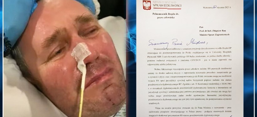 Polak w śpiączce. Poseł Warchoł wnioskuje o paszport dyplomatyczny