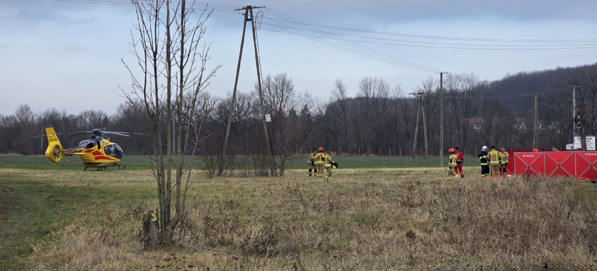 Tragiczny wypadek w Odrzechowej. Nie żyje 48-letni motocyklista