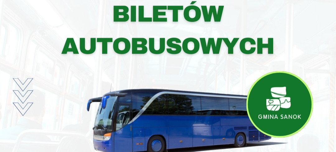 GMINA SANOK: Sprzedaż biletów miesięcznych przewoźnika SANTUR