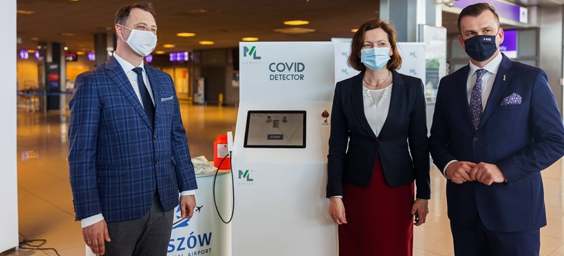 Covid Detector na lotnisku w Jasionce. Będzie badał pasażerów (FOTO)