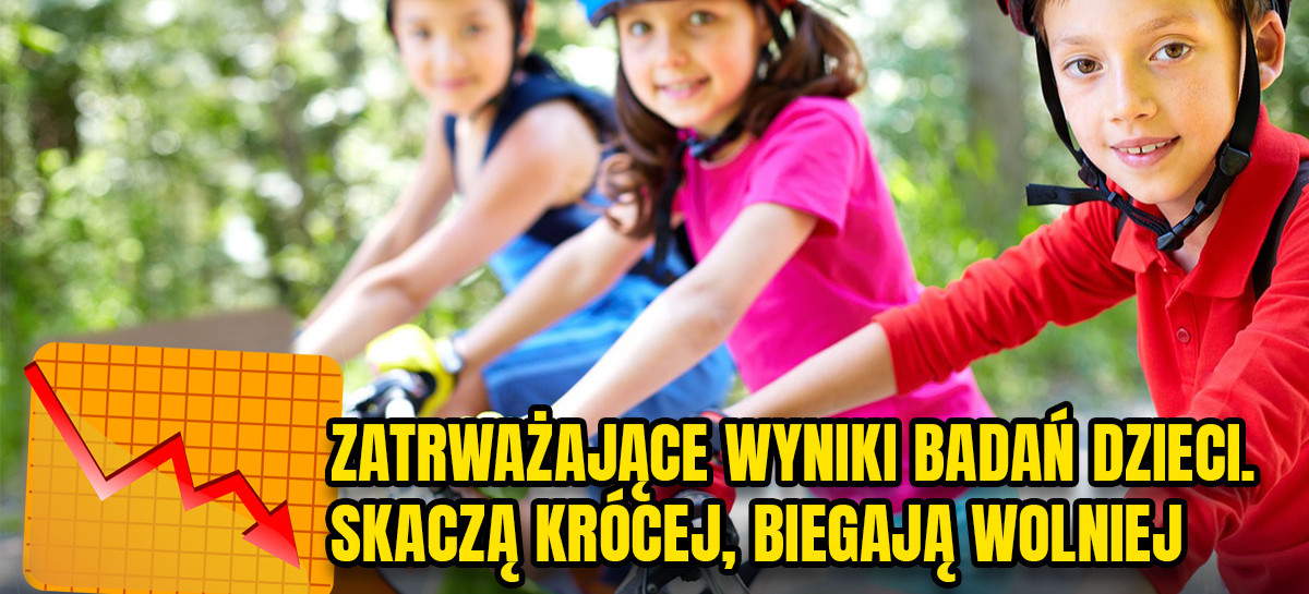 Zatrważające wyniki badań dzieci. Skaczą krócej, biegają wolniej