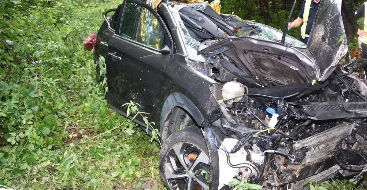 Tragiczny wypadek w gminie Komańcza (ZDJĘCIA)