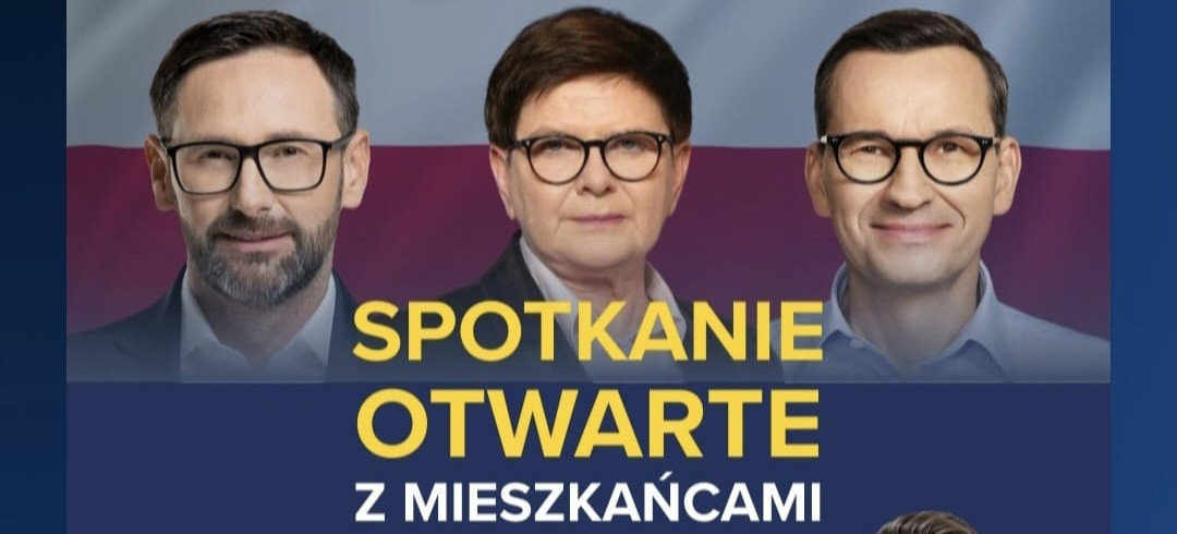 Daniel Obajtek, Beata Szydło i Mateusz Morawiecki spotkają się z mieszkańcami Brzozowa