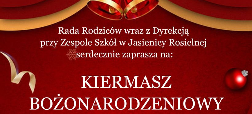 JASIENICA ROSIELNA: Kiermasz Bożonarodzeniowy