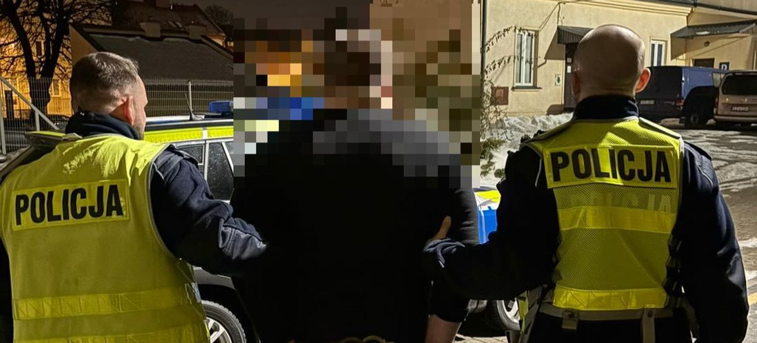 Poszukiwany czerwoną notą Interpolu obywatel Ukrainy zatrzymany w Rzeszowie