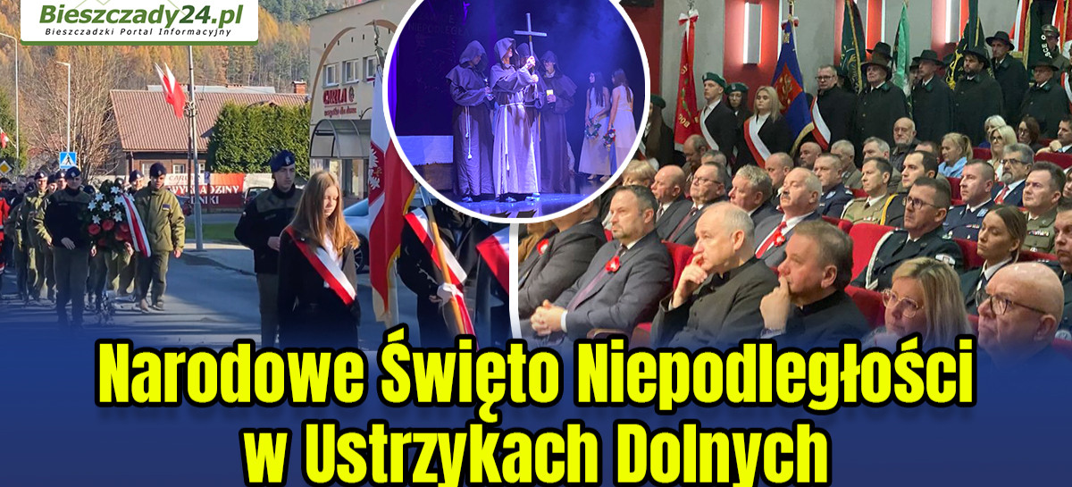 Narodowe Święto Niepodległości w Ustrzykach Dolnych (VIDEO)