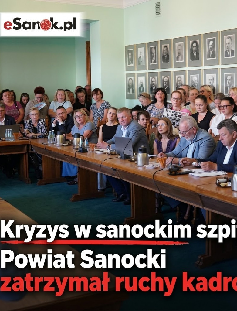 SPÓR W SANOCKIM SZPITALU! Powiat Sanocki zatrzymał ruchy kadrowe