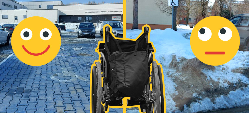Miejsca dla niepełnosprawnych „składzikami” śniegu? (ZDJĘCIA)