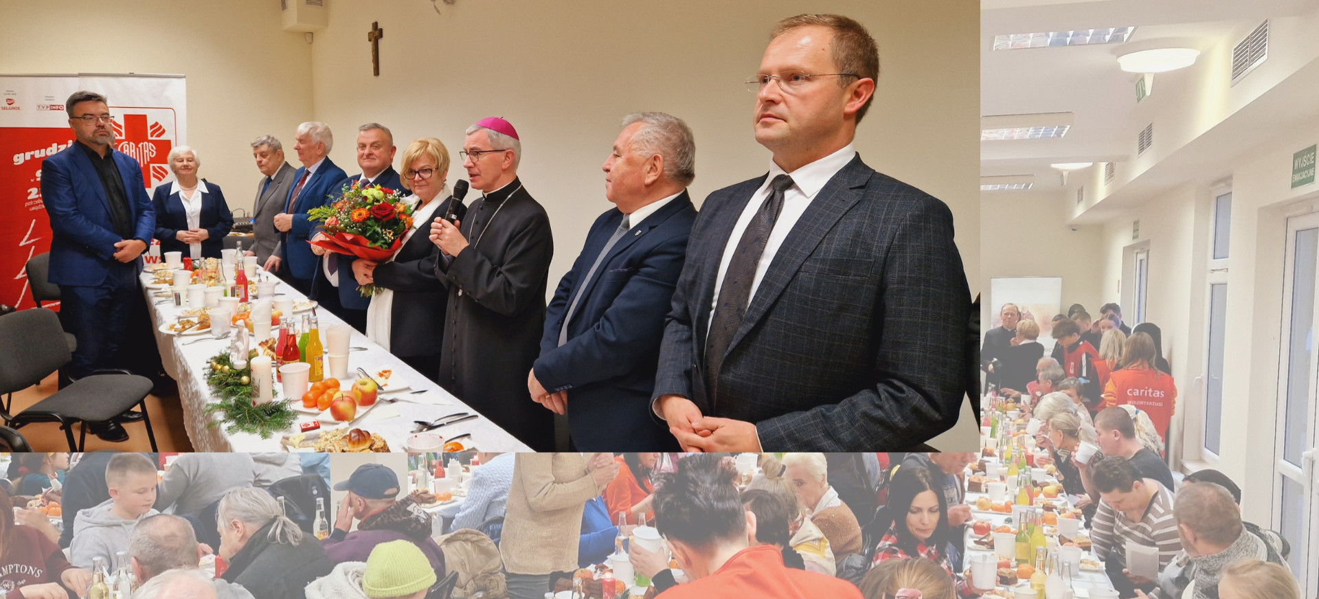 DEICEZJA RZESZOWSKA. Ponad 200 osób na Wigilii Caritas Diecezji Rzeszowskiej (ZDJĘCIA)