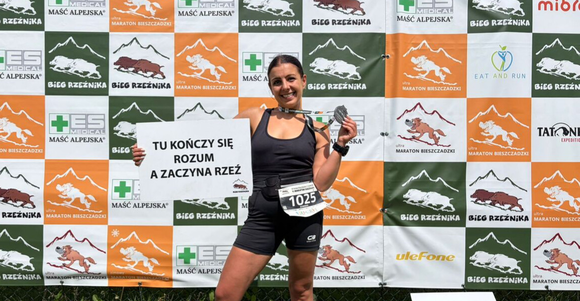 Policjantka z Ustrzyk Dolnych na podium Biegu Rzeźnika