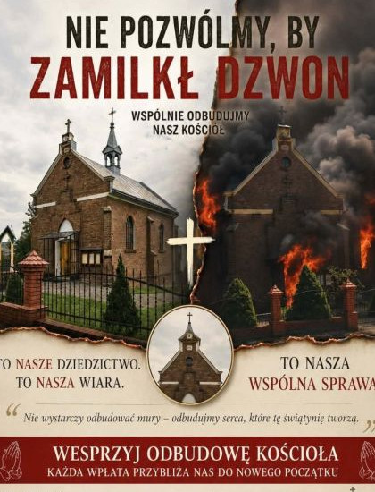 Pożar kościoła w Kruhelu Wielkim. Ruszyła zbiórka na odbudowę świątyni