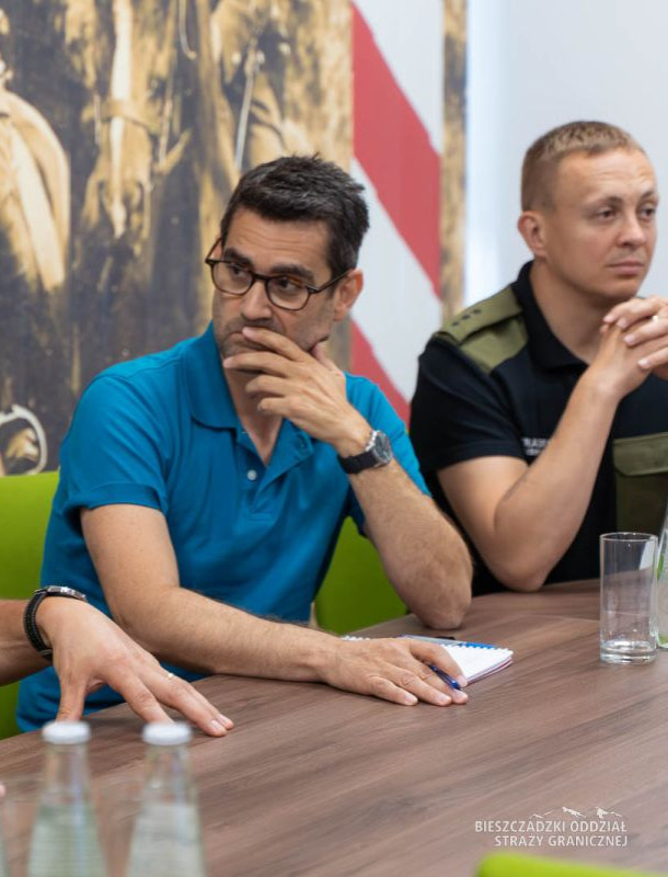 Wizyta przedstawiciela Frontex w Bieszczadzkim Oddziale Straży Granicznej