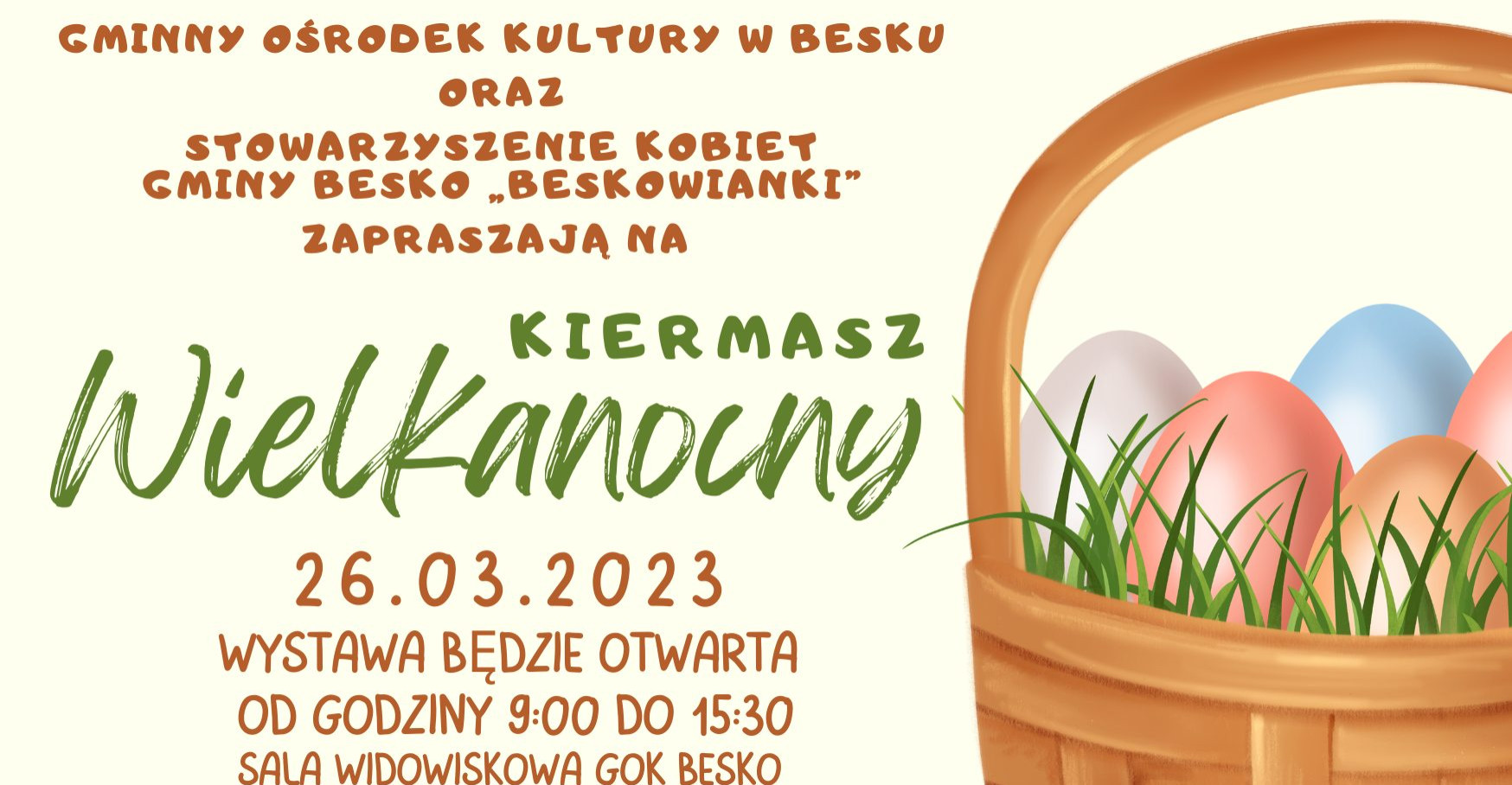 BESKO: Kiermasz Wielkanocny już w najbliższą niedzielę