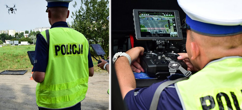 Policjanci z dronem na ulicach Rzeszowa (ZDJĘCIA)