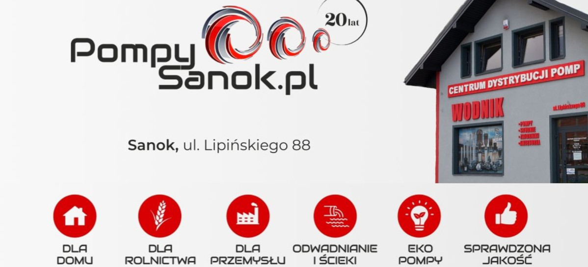 Sanocka firma z międzynarodowym sukcesem. PompySanok.pl świętuje 20-lecie działalności