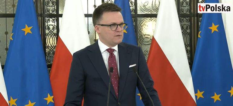 Konferencja prasowa marszałka Sejmu Szymona Hołowni(VIDEO)