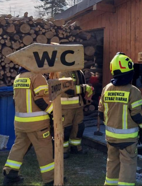 Pożar w radoszyckim „Na Wypale”. Szybka reakcja uratowała kultowe miejsce [ZDJĘCIA]