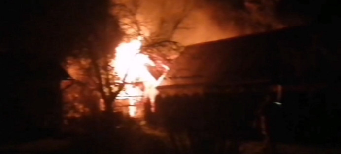 SANOK: Otrzymaliśmy nagranie z pożaru na gródkach działkowych (VIDEO)