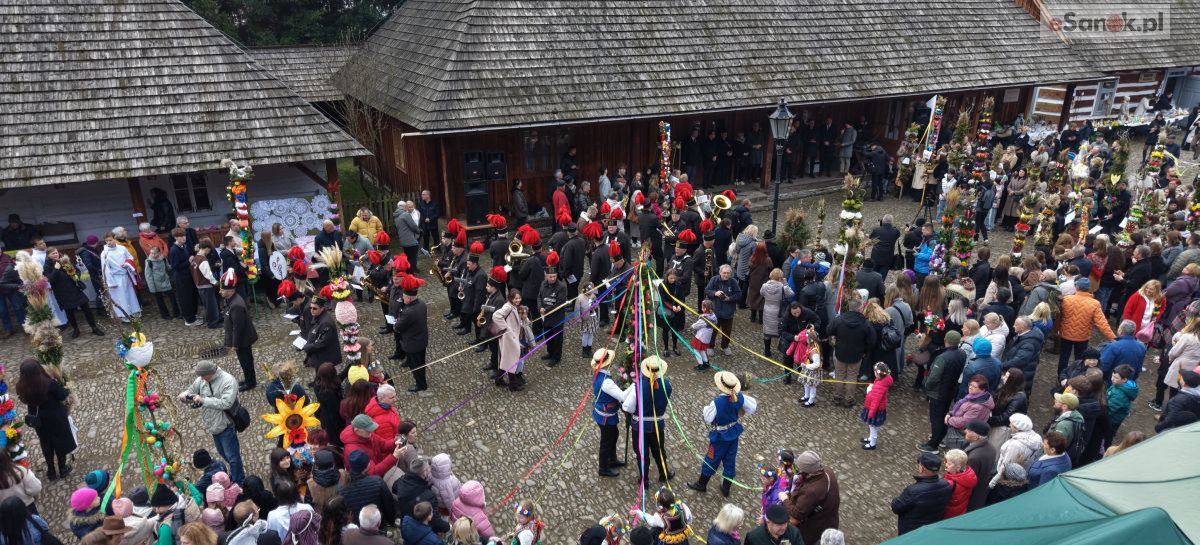 Tłumy na sanockim skansenie. Za nami wyjątkowa Niedziela Palmowa [VIDEO, ZDJĘCIA]