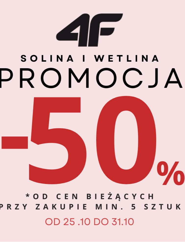 4F, DIVERSE, MEDICINE, UNDER ARMOUR. Całkowita wyprzedaż tylko do końca października!