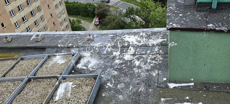 To miało być graffiti. Skończyło się policyjną interwencją na dachu
