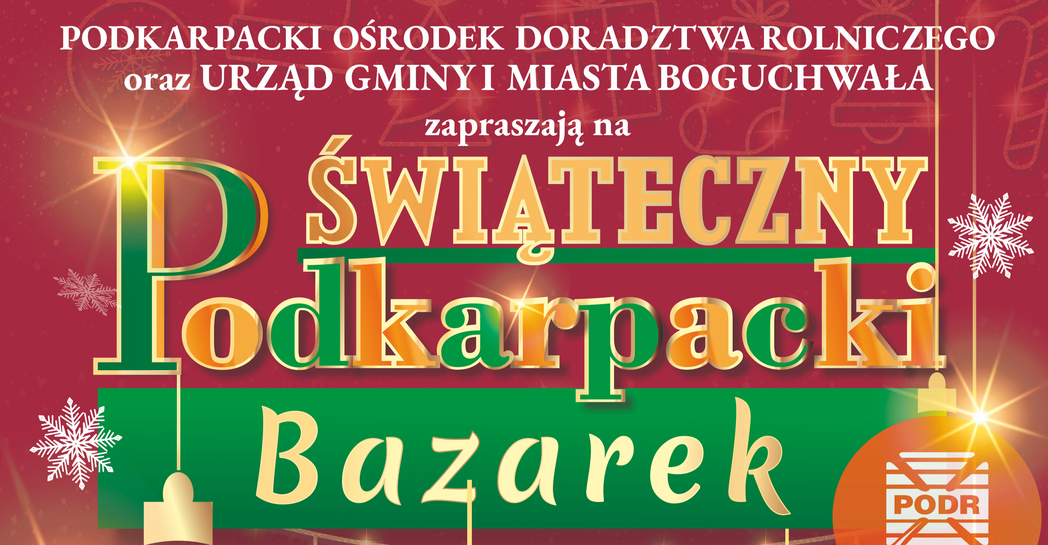 Świąteczny  Podkarpacki Bazarek  już w sobotę