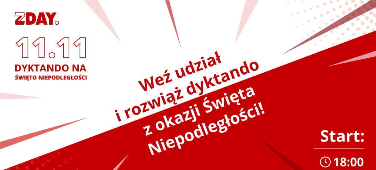 Weź udział w V edycji Dyktanda z okazji Święta Odzyskania Niepodległości