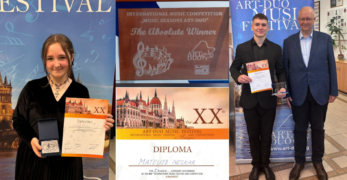 Sanoccy akordeoniści i pianiści z sukcesami na międzynarodowym festiwalu w Budapeszcie
