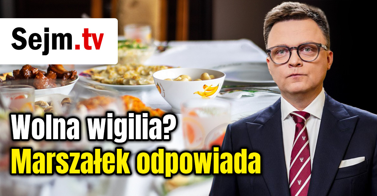 Konferencja Hołowni. Wolna wigilia od przyszłego roku?