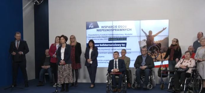 Wsparcie osób niepełnosprawnych | Konferencja prasowa PiS (VIDEO)