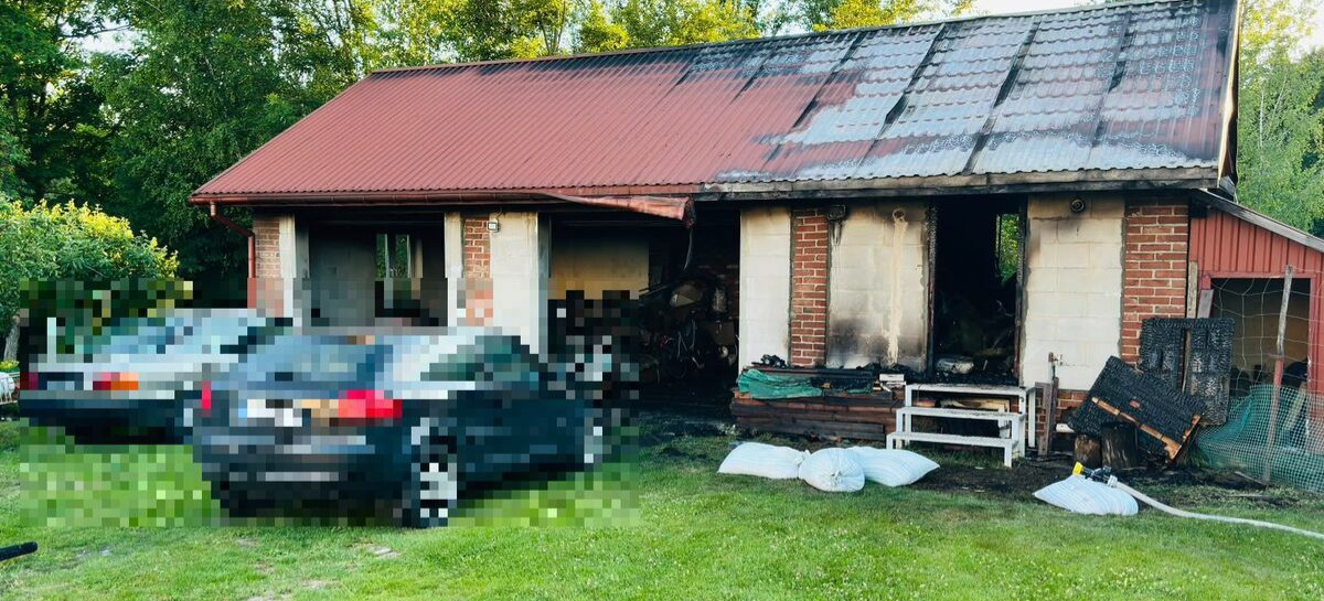 Eksplozja w Stobiernej. Mężczyzna ranny, w garażu kilkadziesiąt pocisków artyleryjskich [ZDJĘCIA]