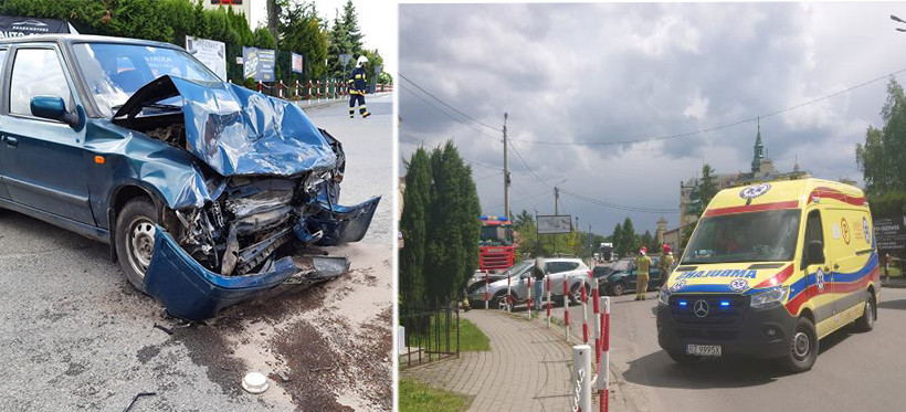 Wypadek w Rudnej Wielkiej! Jedna osoba odniosła obrażenia (FOTO)