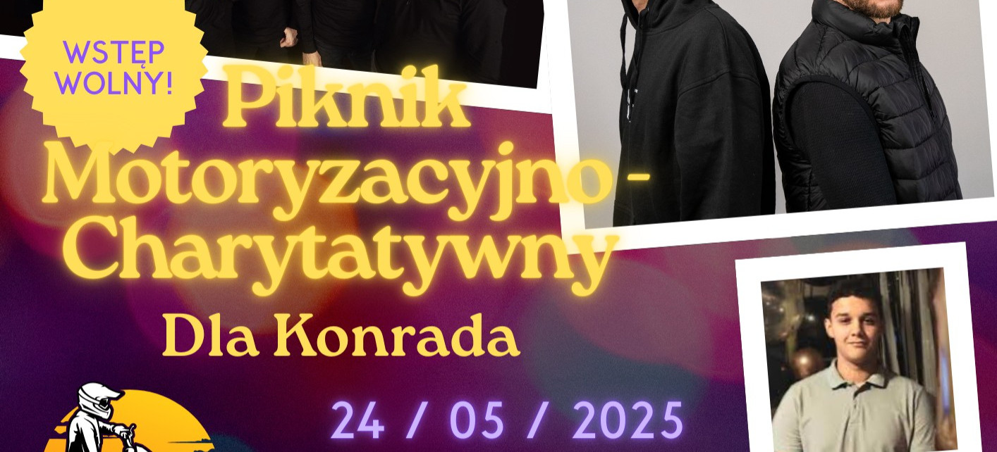 Piknik Motoryzacyjno-Charytatywny dla Konrada już 24 maja w Sanoku!