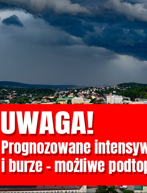 Burze i intensywne opady deszczu w powiecie sanockim