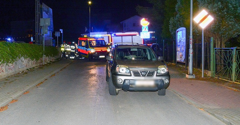 KROSNO. 21-latek poszkodowany w zderzeniu samochodu z motocyklem