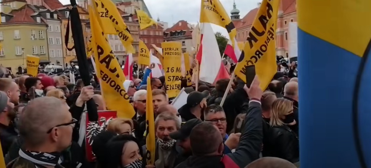 SKANDALICZNA  interwencja policji na proteście przedsiębiorców w Warszawie?