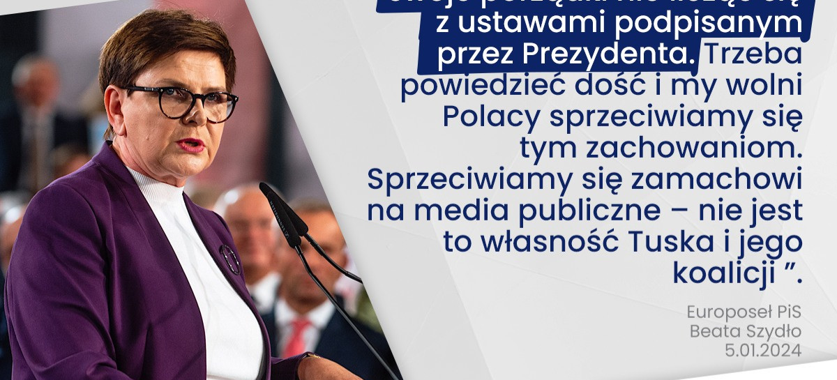 Konferencja prasowa europoseł Beaty Szydło (VIDEO)