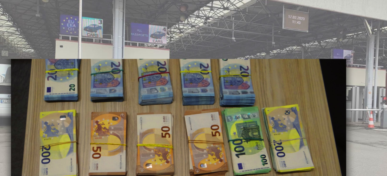 GRANICA. Ukraiński kierowca chciał wjechać z ogromną sumą gotówki na teren RP. Funkcjonariusze SCS znaleźli euro w bagażu