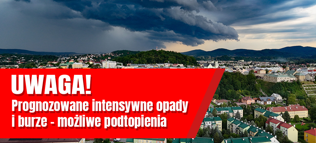 Burze i intensywne opady deszczu w powiecie sanockim