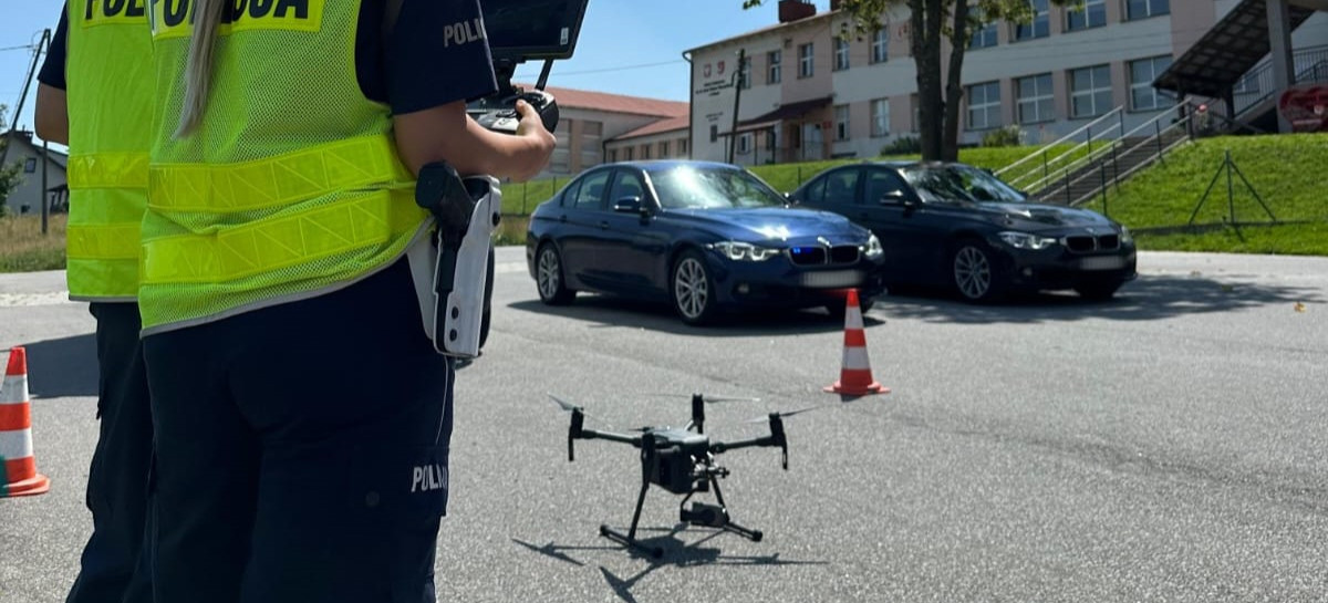 REGION. Policyjny dron w akcji. Podwójna ciągła nie dla wszystkich!? (ZDJĘCIA)