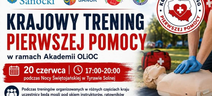 Krajowy Trening Pierwszej Pomocy w Tyrawie Solnej. Nauczą, jak ratować życie
