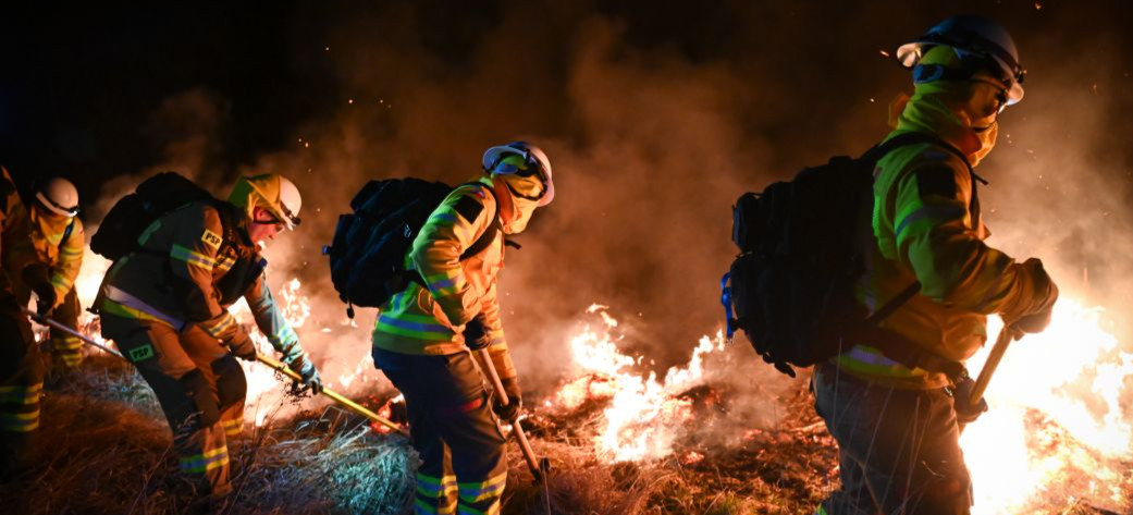 Pierwsze takie szkolenie na Podkarpaciu. Strażacy budują pasy ochronne [VIDEO, ZDJĘCIA]