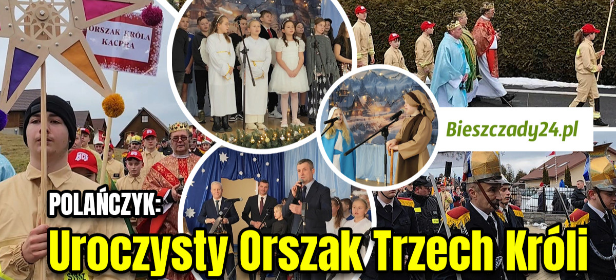 BIESZCZADY: Uroczysty Orszak Trzech Króli w Polańczyku! (VIDEO)