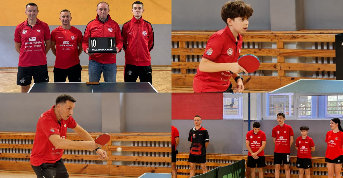 TENIS STOŁOWY: Emocjonujący weekend SKT Sanok Rubber [ZDJĘCIA]