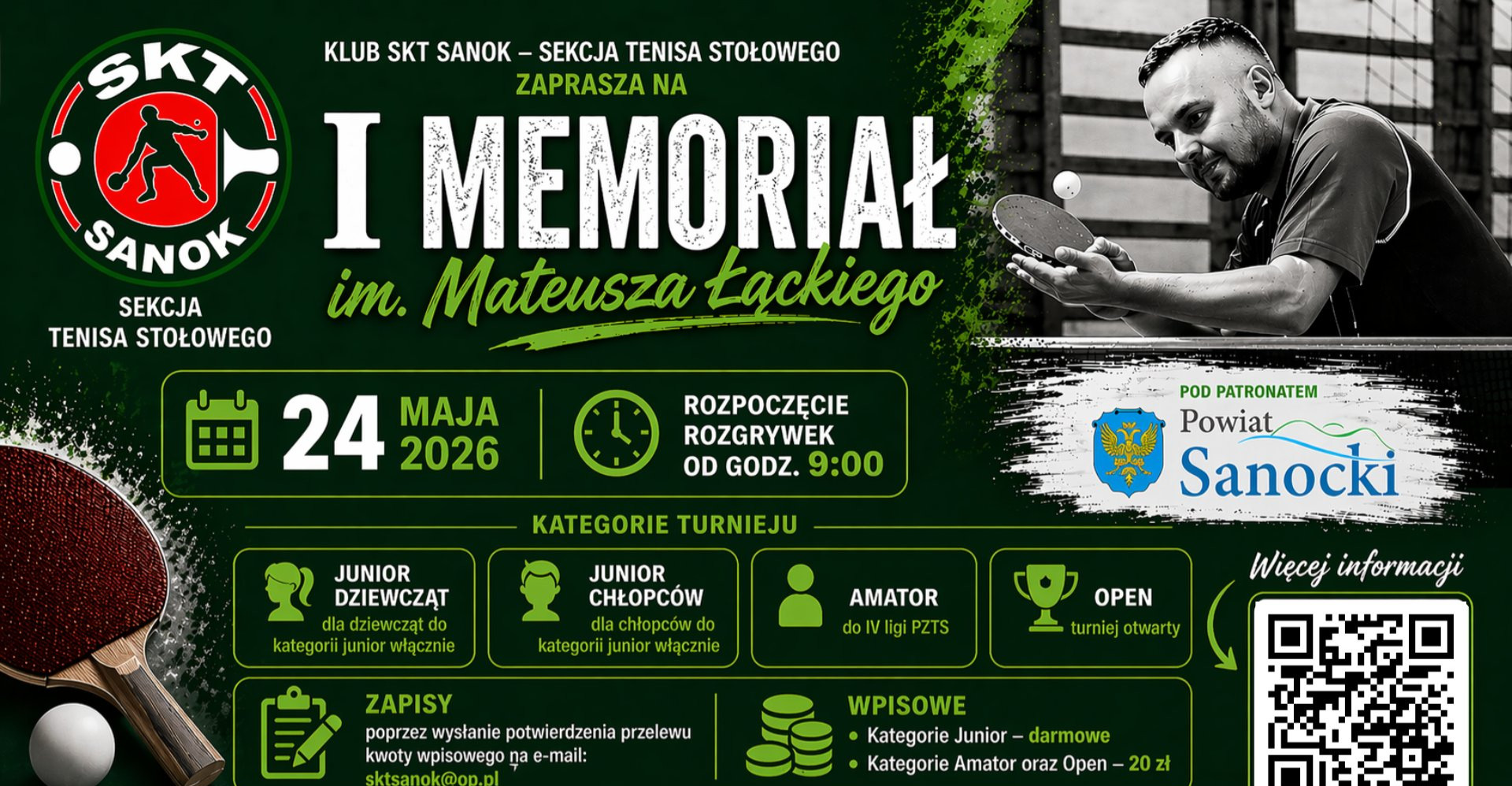 Sport, pasja i pamięć. Już w maju I Memoriał im. Mateusza Łąckiego w Sanoku