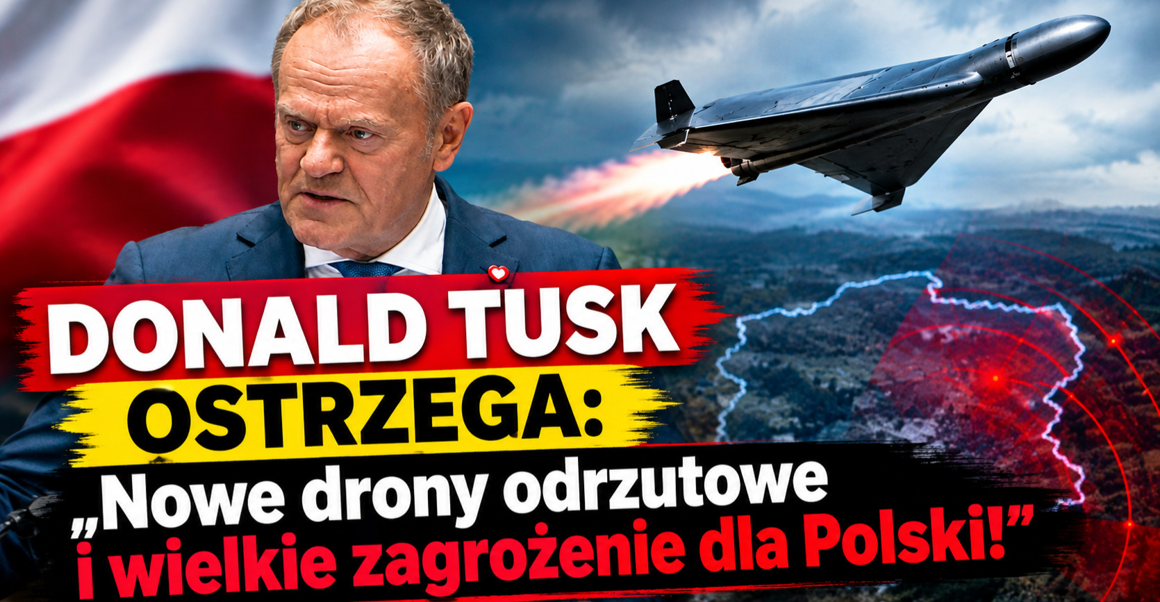 DONALD TUSK: „Nowe drony odrzutowe i wielkie zagrożenie dla Polski” [VIDEO]