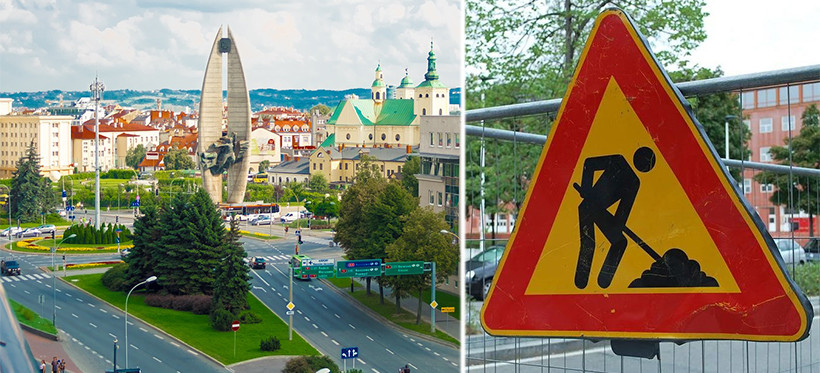Malowanie ulic w Rzeszowie. Prace potrwają do końca maja